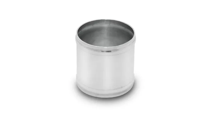 Aluminum Joiner Coupler; 3.5 in. Tube OD; 3 in. Length; 1.8mm Wall Thickness; 6063 Aluminum; Polished; product image