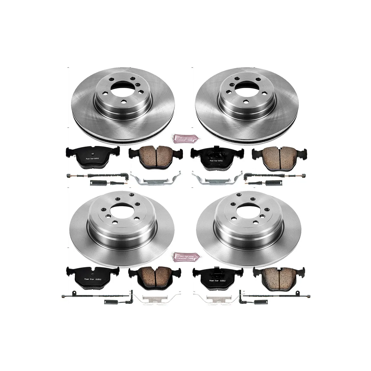 Z17 Direct Replacement Kit: Rotors; Ceramic Pads W/Hardware; Pad Sensors product image