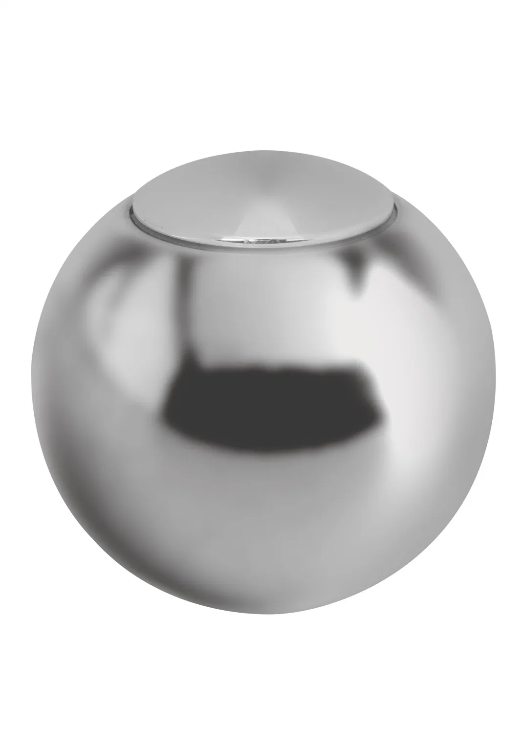Auto Transmission Shifter Knob; For Lokar Shifters Only; 2 in.; Plain Push Button; Round; Polished Finish; product image