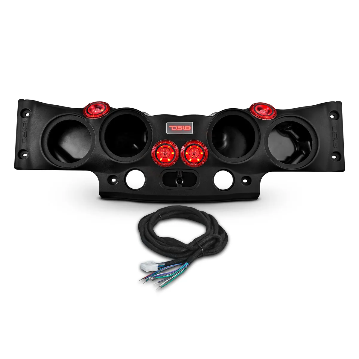 Jeep Jk/Jku Overhead Sound Bar System Fits 4 x 8" Speakers (Not Included) 4 x Tweeters Pro-Tw4l And 2 x Drivers Pro-Drnsc1.5 And Harness Included- Black product image