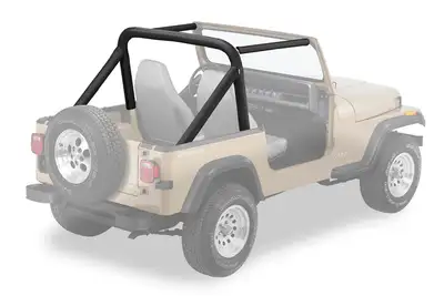 Bestop Jeep Sport Bar Covers For Jeep 1987-1990 Wrangler YJ Black Denim Bestop