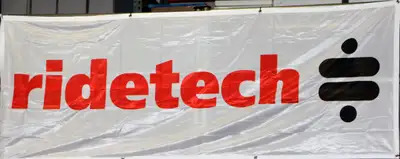 Ridetech Ridetech 82009002 Banner, White w/ Red and Black Ridetech. 3ft x 8ft.