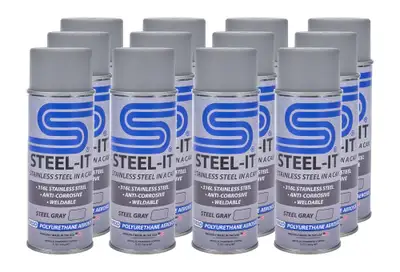 STEEL-IT Steel Gray Polyurethane Case 12 x 12oz Spray Can