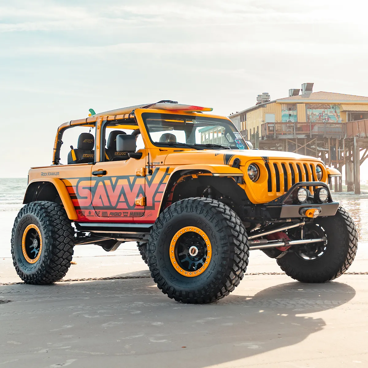 18c Wrangler Legacy Front Bumper With Hoop Raw product image