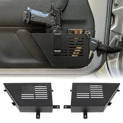 LED Factory Mart Front Door Storage Side Box for 2007-2018 Jeep Wrangler JK