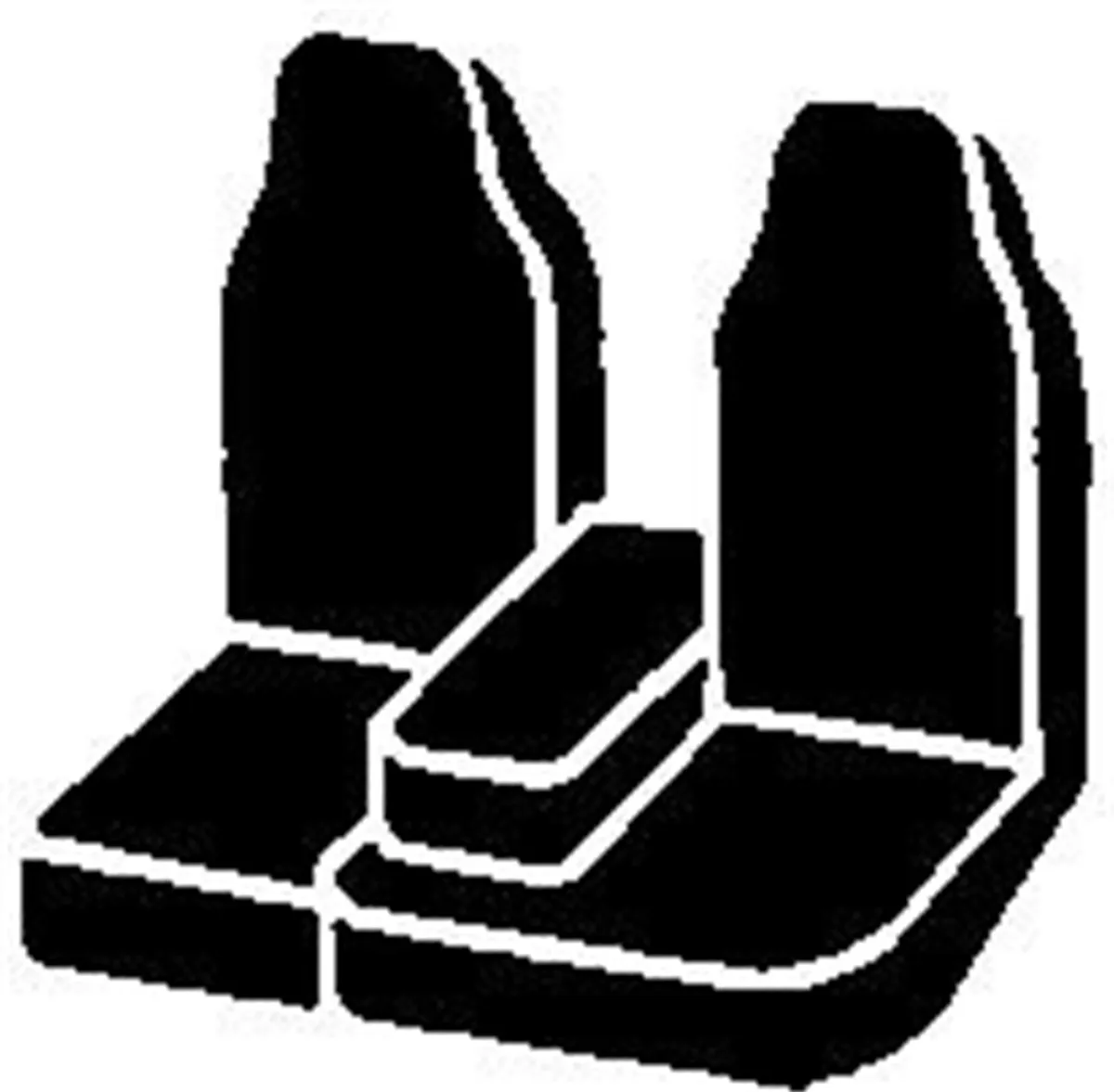 FIA TR48-2 GRAY TR40 Series - Wrangler Saddleblanket Custom Fit Front Seat Cover - Gray product image