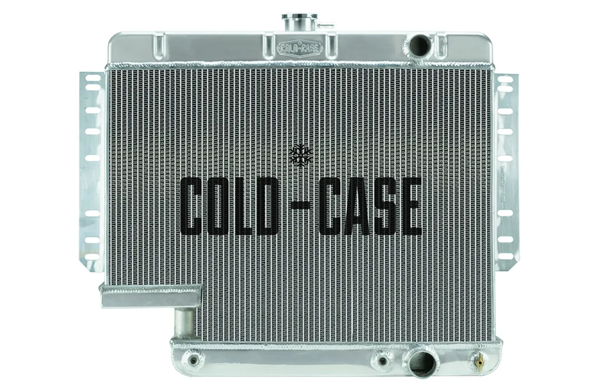 COLD-CASE Radiators 61-65 Impala with 500 Steering Box Aluminum Radiator Cold Case Radiators