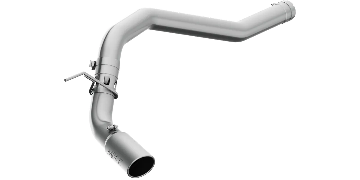 Armor Lite Axle Back Exhaust System; 4 in.; Incl. Over Axle Pipe/Tailpipe/Hardware/5 in. OD Tip; Single Side Exit; Aluminized; product image