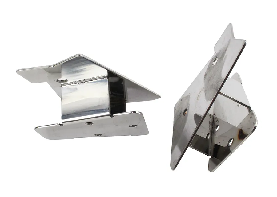 Jeep TJ Mirror Relocation Bracket Pair 03-06 Wrangler TJ Polished Silver Kentrol product image