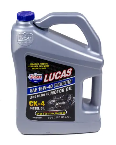 Lucas Oil Products Synthetic SAE 15w40 Magnum Ck4 Diesel Oil 1 Gal Case of 4