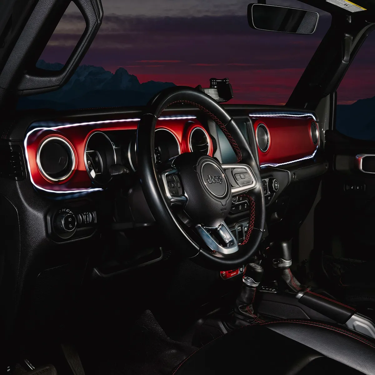 ORACLE Lighting 2018-2023 Jeep Wrangler JL/Gladiator JT Dynamic ColorSHIFT LED Interior Dash Board Kit product image