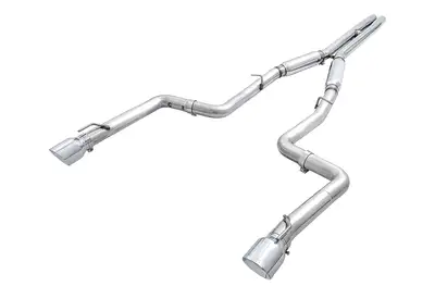 AWE Tuning AWE Touring Edition Exhaust for 15+ Charger 6.4 6.2 SC - Non-Resonated - Chrome Silver Tips