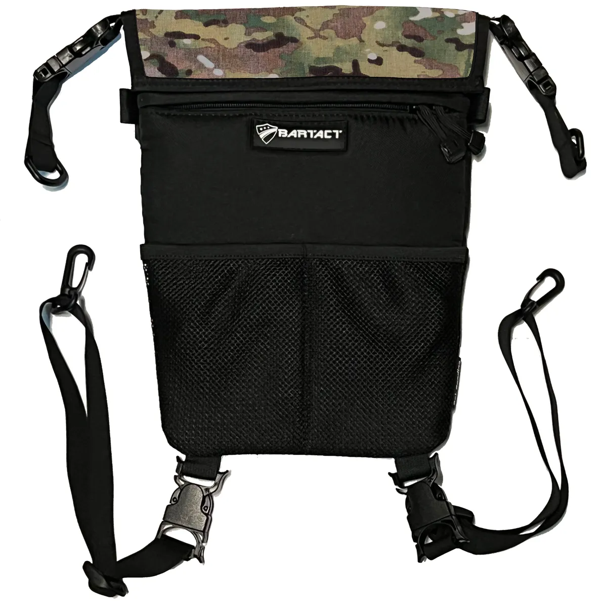 Between Front Seat Storage Bag / Backpack / Seat Back Organizer / Pet Barrier - FABRIC by Bartact - Universal - (Patent Pending) product image