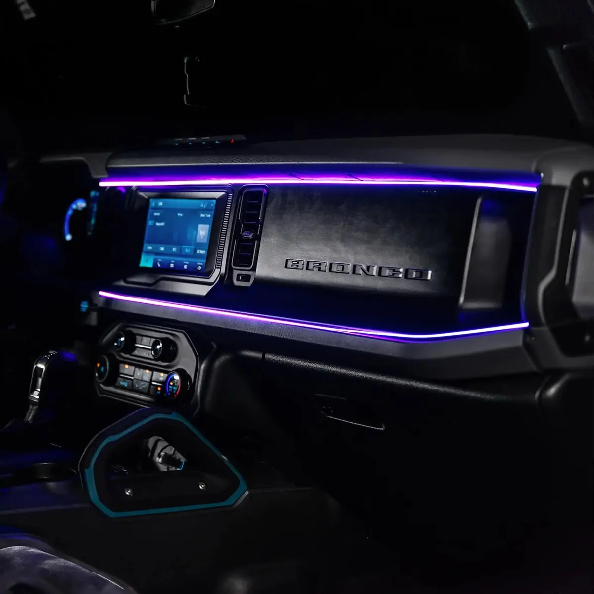 2021-2025 Ford Bronco Dynamic ColorSHIFT LED Dash Kit - USB Plug & Play Interior Lighting product image