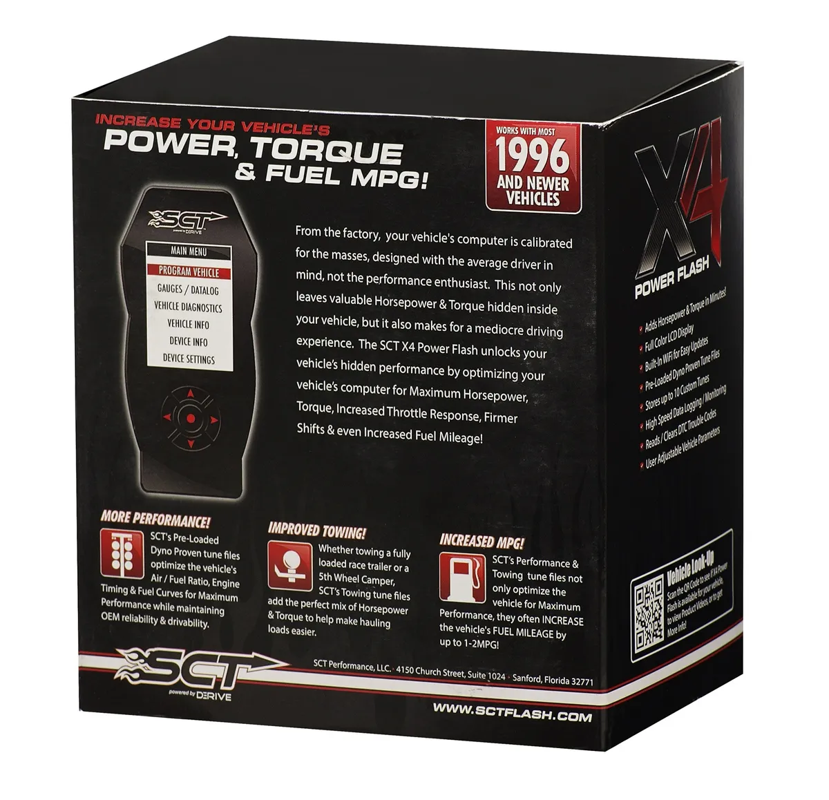 4X Power Flash Programmer Pre Loaded 96-14 DCX Cars/Trucks/Jeep Gas Only SCT Performance product image