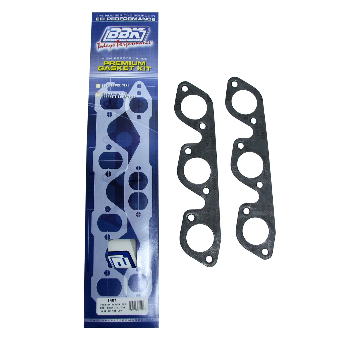 Bbk Performance Parts 1407 Premium Header Gasket Set Ford 3.8l v6 (Pair) product image