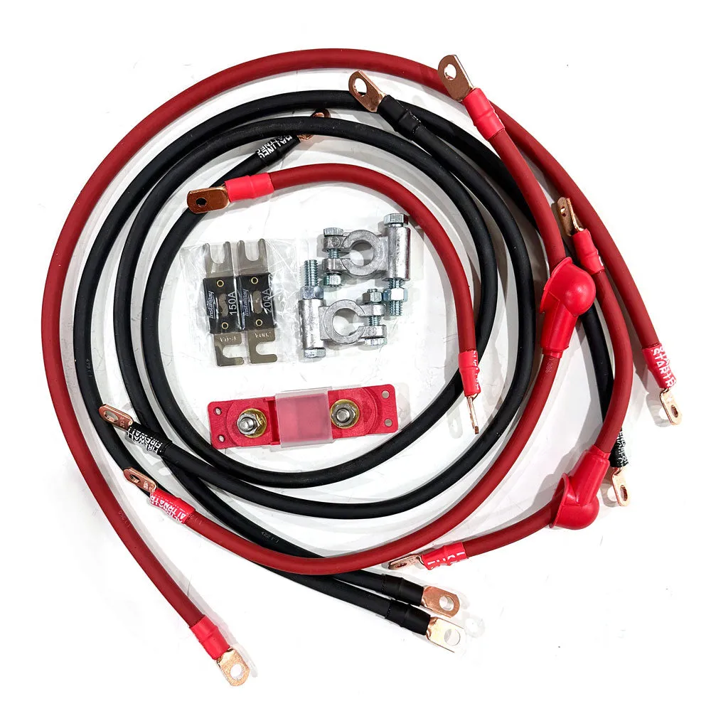 1997-1999 Jeep Wrangler TJ / LJ Battery Cable Kit 4.0 Liter 2 Gauge Battery Cable Big7Kits product image