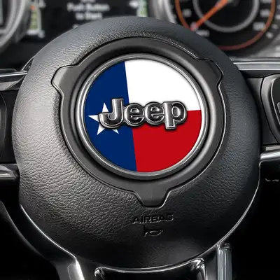 Under The Sun Inserts Texas State Flag Steering Wheel Decal