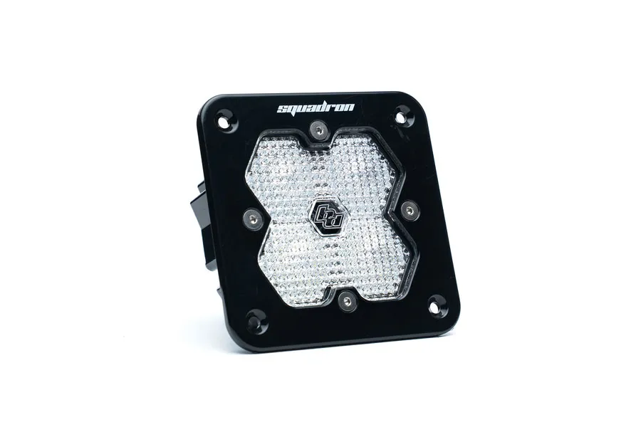 Squadron 2.0 Sport Black Flush Mount LED Auxiliary Light Pod Universal Clear Work/Scene Baja Designs product image