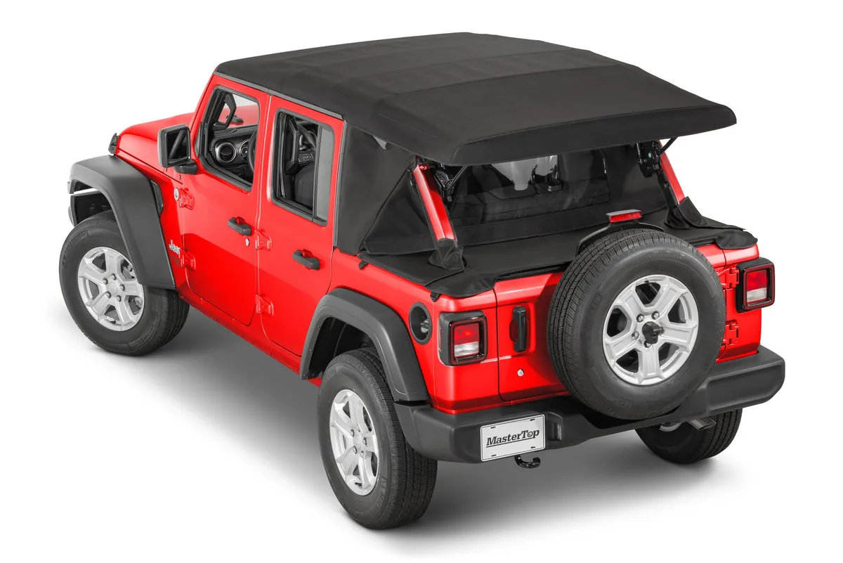 Wind Stopper Plus/Tonneau Cover Ultimate Combo 2018-2023 Jeep JLU Wrangler 4DrSoft Top Models MasterTwill product image