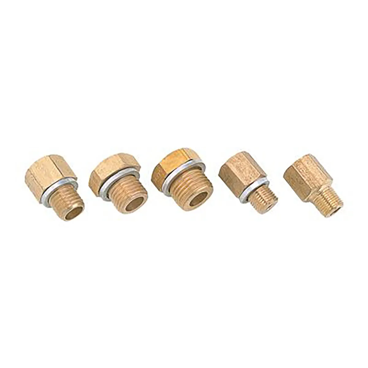 Equus E9848 Adapters, Oilp & Temp, 1/8 -27 Nptf to M10-1.0, M12-1.50, M16-1.50, 1/8-28 Npt product image