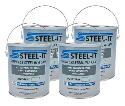 STEEL-IT Dove Gray Polyurethane Case 4 x 1 Gallon
