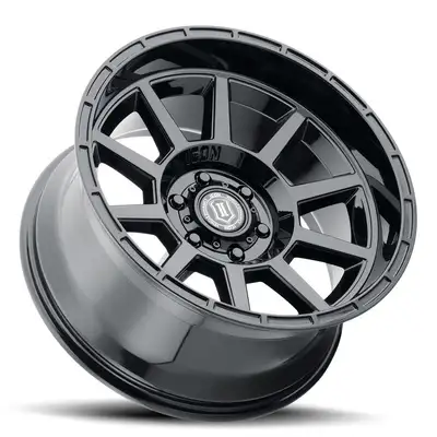 ICON Vehicle Dynamics ICON Alloys Recoil, Gloss Black, 20 x 10 / 5 x 5, -24mm Offset, 4.5" BS