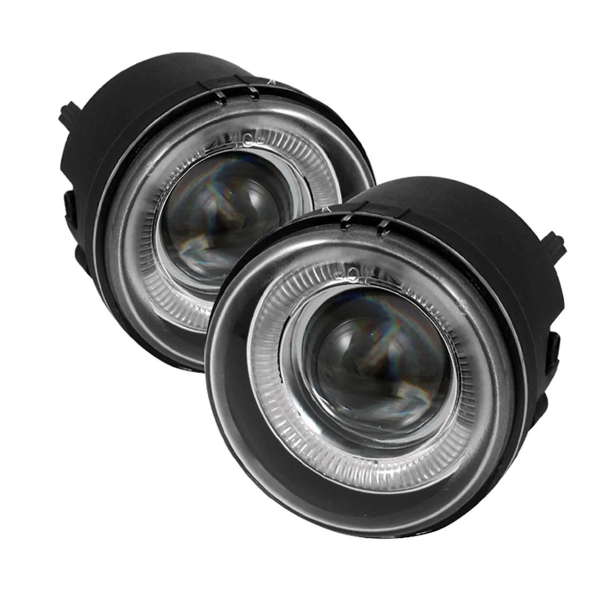 Dodge Charger 06-10 / Caliber 07-12 / Caravan 05-07 / Nitro 07-11 / Avenger 08-10 / Chrysler Pacifica 04-08 /Sebring Sedan 07-10 / Sebring Conv. 08-10 / Jeep Patriot 07-09 / Compass 07-10 Halo Projector Fog Lights (Does not fit SRT-4) w/Switch - Clear product image