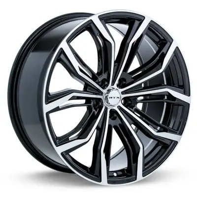 RTX Wheels Black Widow 20x9 5x114.3 Et38 Cb73.1 Black Machined