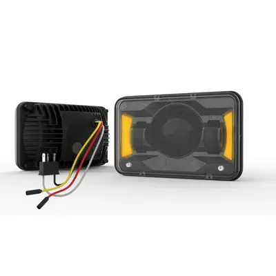 Vivid Lumen Industries Triple Threat Heated 4x6 High Beam Black