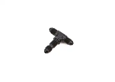 Redhorse Performance 03 Male An/Jic Bulkhead Tee (Bulkhead on Side) Black