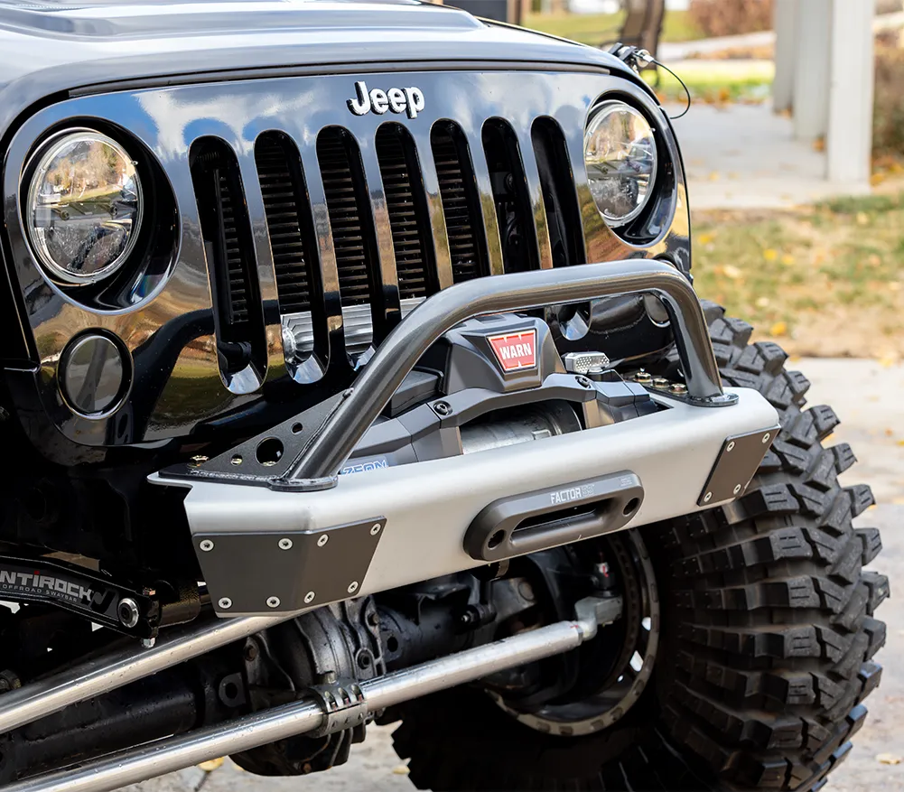 0718 Wrangler Legacy Front Bumper With Hoop Raw product image