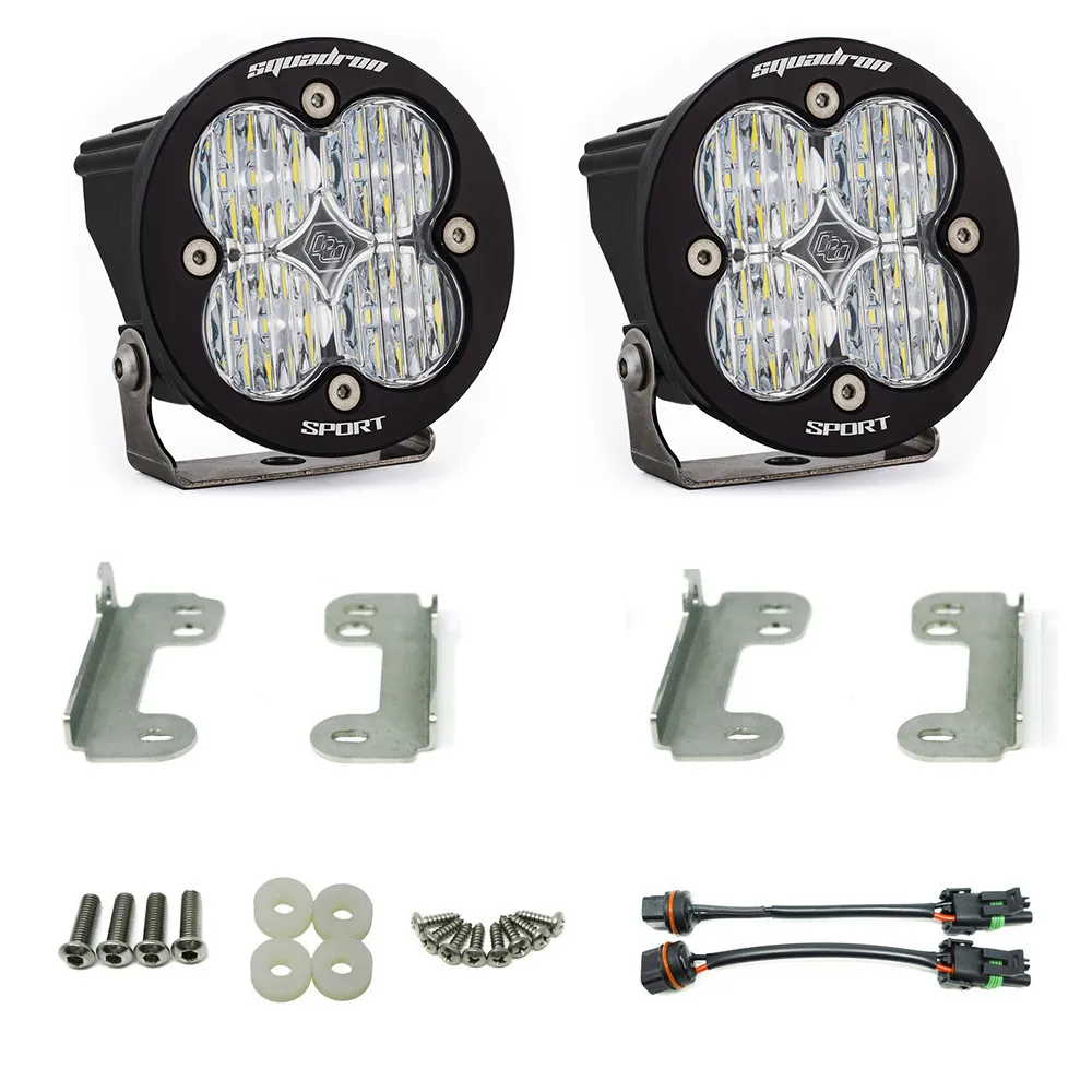 Jeep JK Fog Pocket Kit 07-17 Wrangler JK Squadron R Sport Baja Designs product image