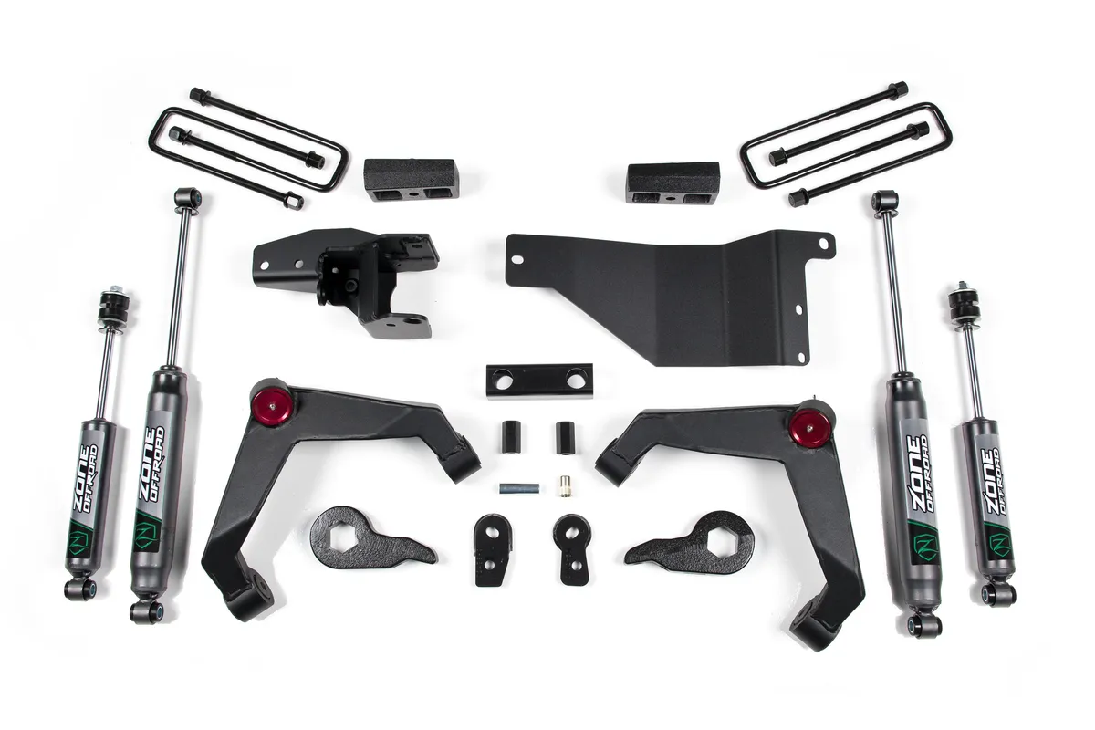 2001-2010 Chevy/GMC 2500 HD 3 Suspension Lift Kit Rear Block - Fox 2.0 Adventure Series Shocks product image