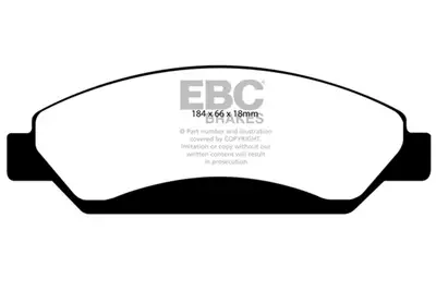 EBC Brakes Truck/SUV Extra Duty Brake Pads; FMSI Pad No. D1092; Vented; 330mm Dia.; 55mm Height; 30mm Thick; 78.5mm Center Hole Dia.; Pad Dimensions: 173 x 59 x 17mm;