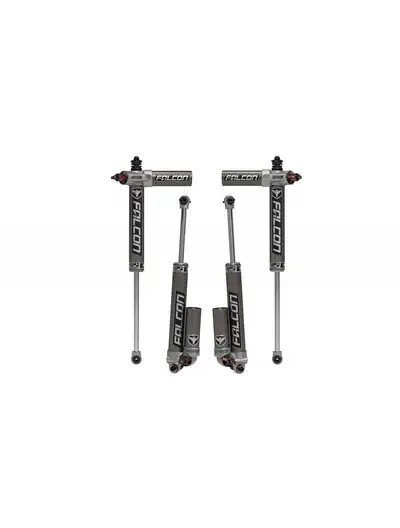 Clayton Off Road JK 4dr: Falcon SP2 3.3 Fast Adjust Piggyback Shock Kit (3-4.5” Lift)