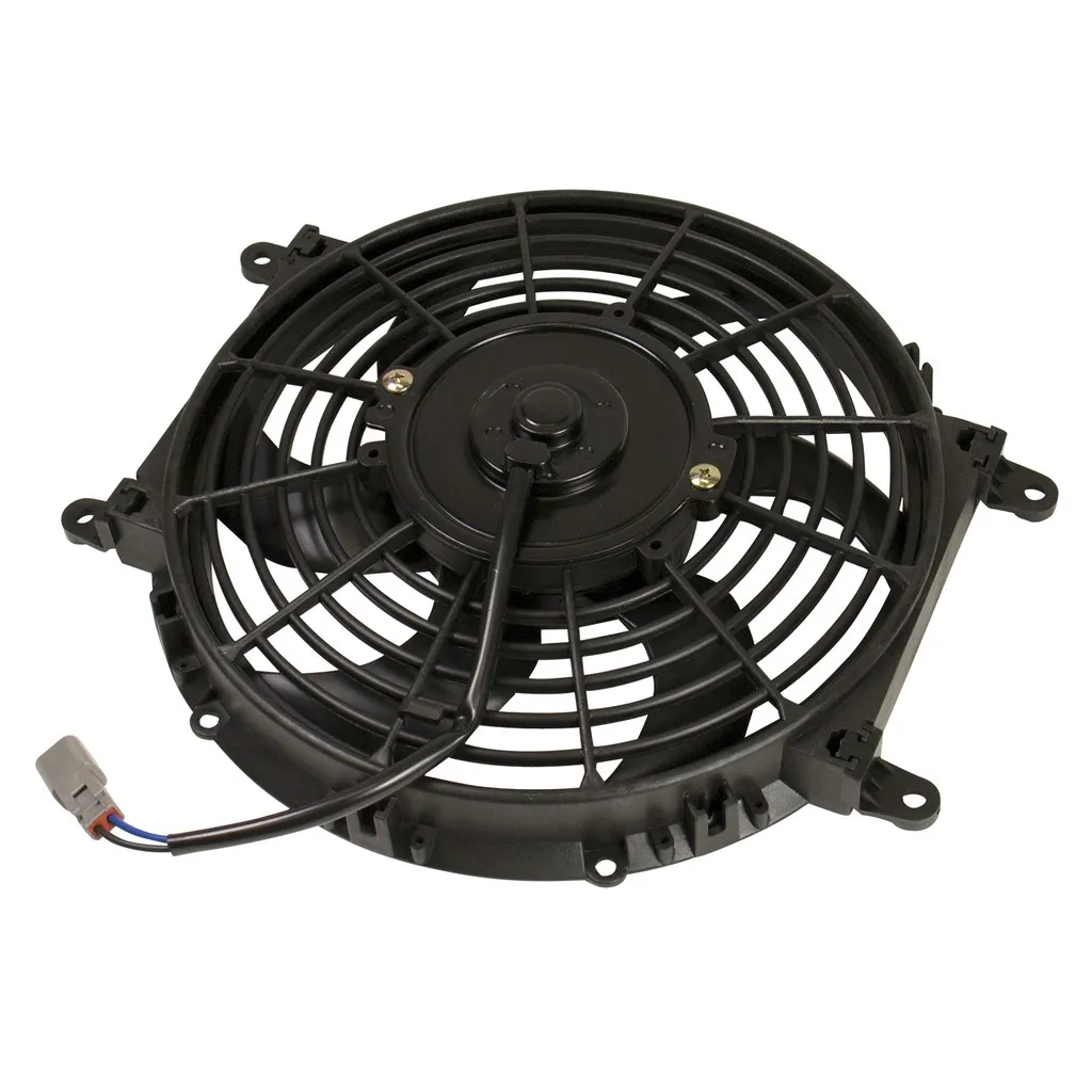 Universal Electric Cooling Fan Kit; 80 Watt; 10 in. Wide; 800 CFM; Incl. Radiator Fan/Mounting Adapters/Butt Connector/Wire Pigtail; product image