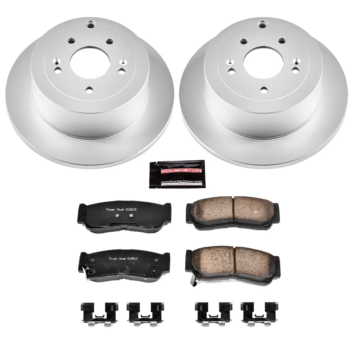 Z17 Geomet Coated Rotor Kit: Genuine Geomet Fully Coated Rotors; Ceramic Pads W/Hardware product image
