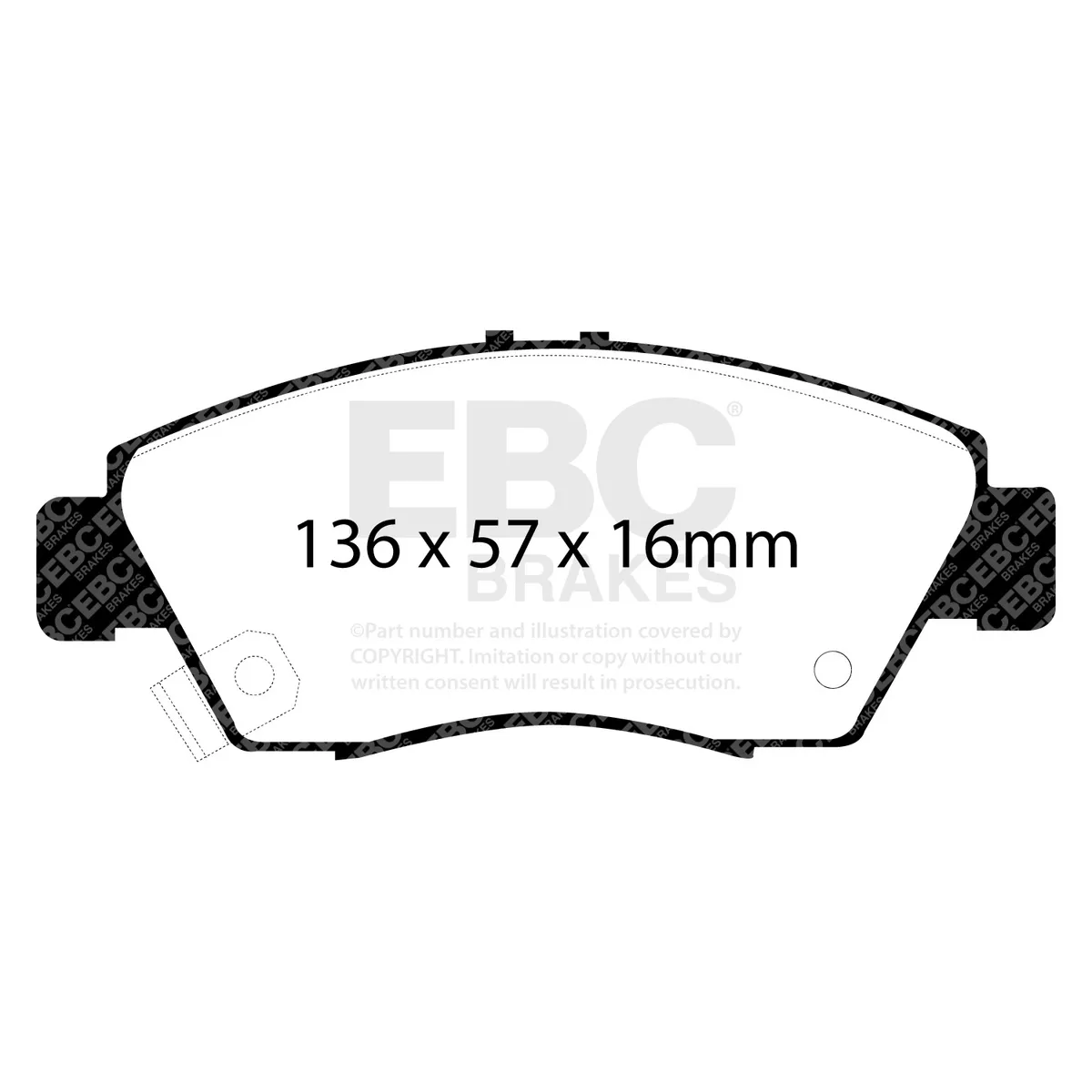 EBC Brakes Greenstuff 2000 Pad and Plain Disc Rotor Kit; Front; 300mm Rotor Diameter;