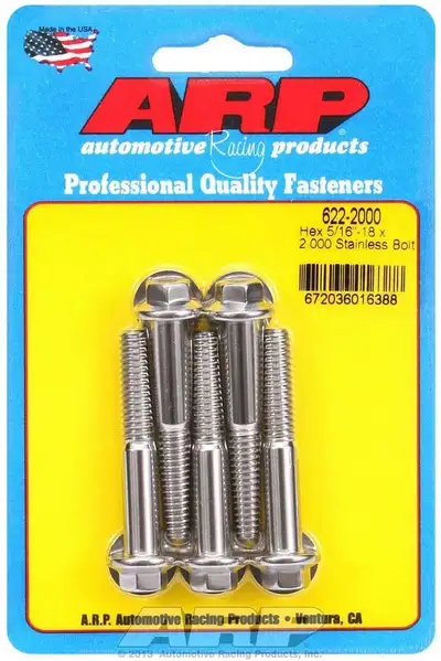 ARP Auto Racing S/S Bolt Kit - 6pt. (5) 5/16-18 x 2.000