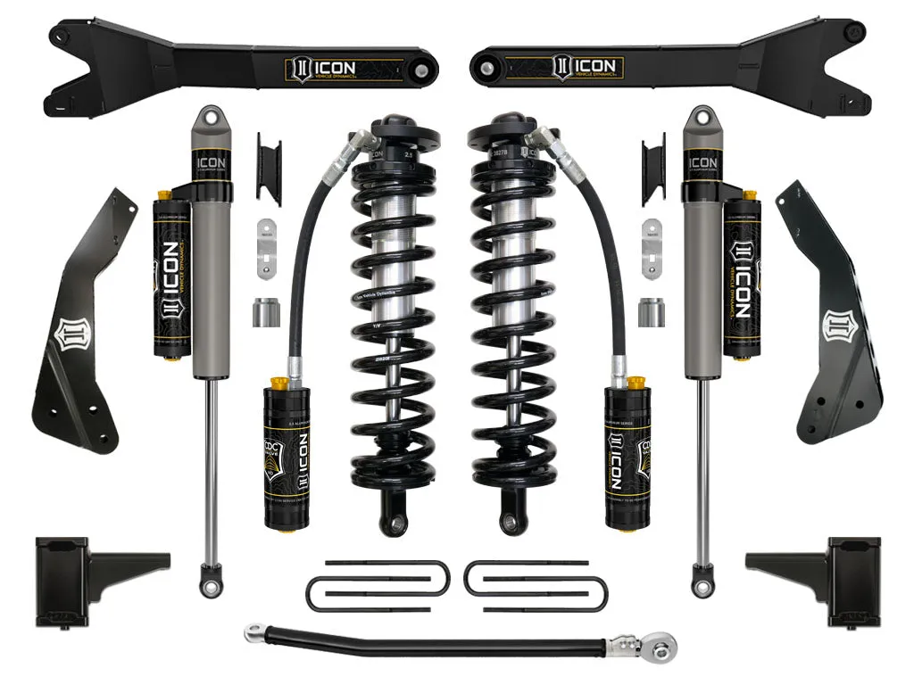 ICON 2011-16 Ford F250/F350 4-5.5" Lift Stage 4 Coilover Conversion w/Radius Arm product image