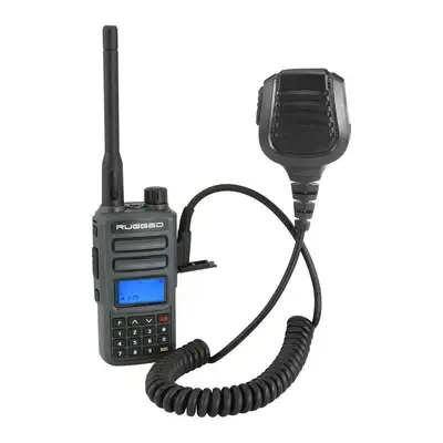 Rugged Radios Rugged Gmr2 Plus - Gmrs And Frs Two Way Handheld Radio With Hand Mic