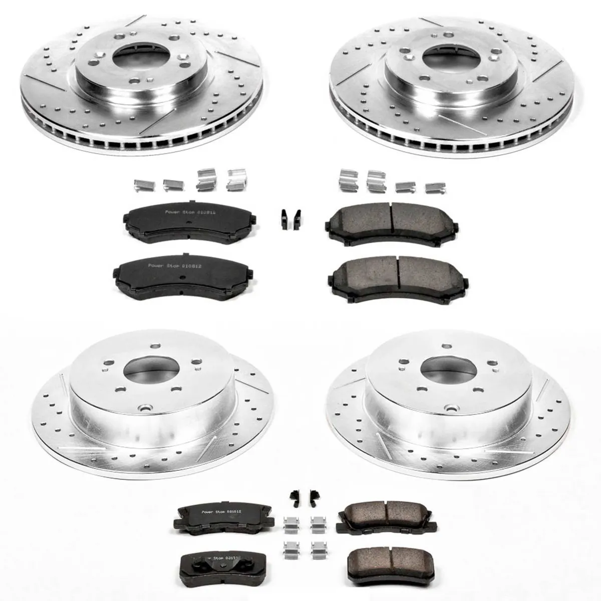 Z23 Evolution Sport Upgrade Kit: Drilled/Slotted Rotors; Carbon-Fiber Ceramic Pads W/Hardware product image