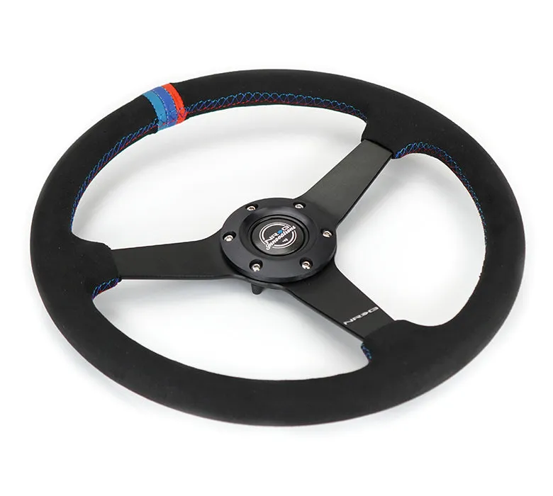 Steering Wheel 350mm 1.5 in Dish Black Alcantara product image