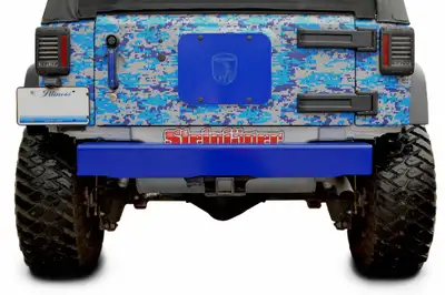 Steinjager Bumpers 2007-2018 Bumper, Rear Cap Style Southwest Blue