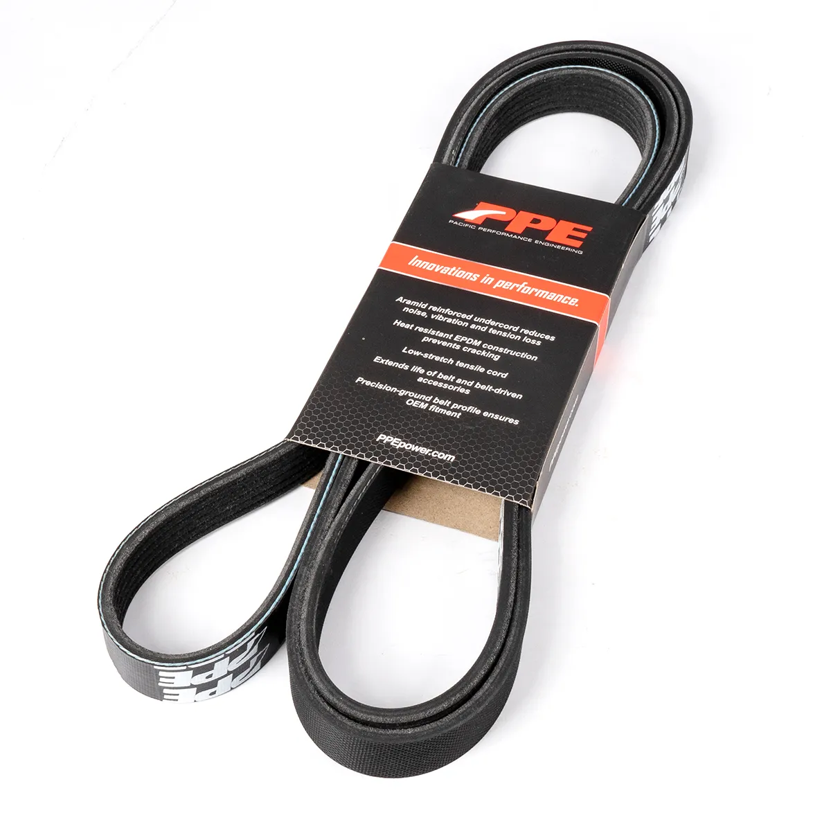 High Performance Heavy Duty Serpentine Belt 2002-2005 GM 6.6L Duramax Single Alternator 130A W/ Vacuum Pump PPE product image