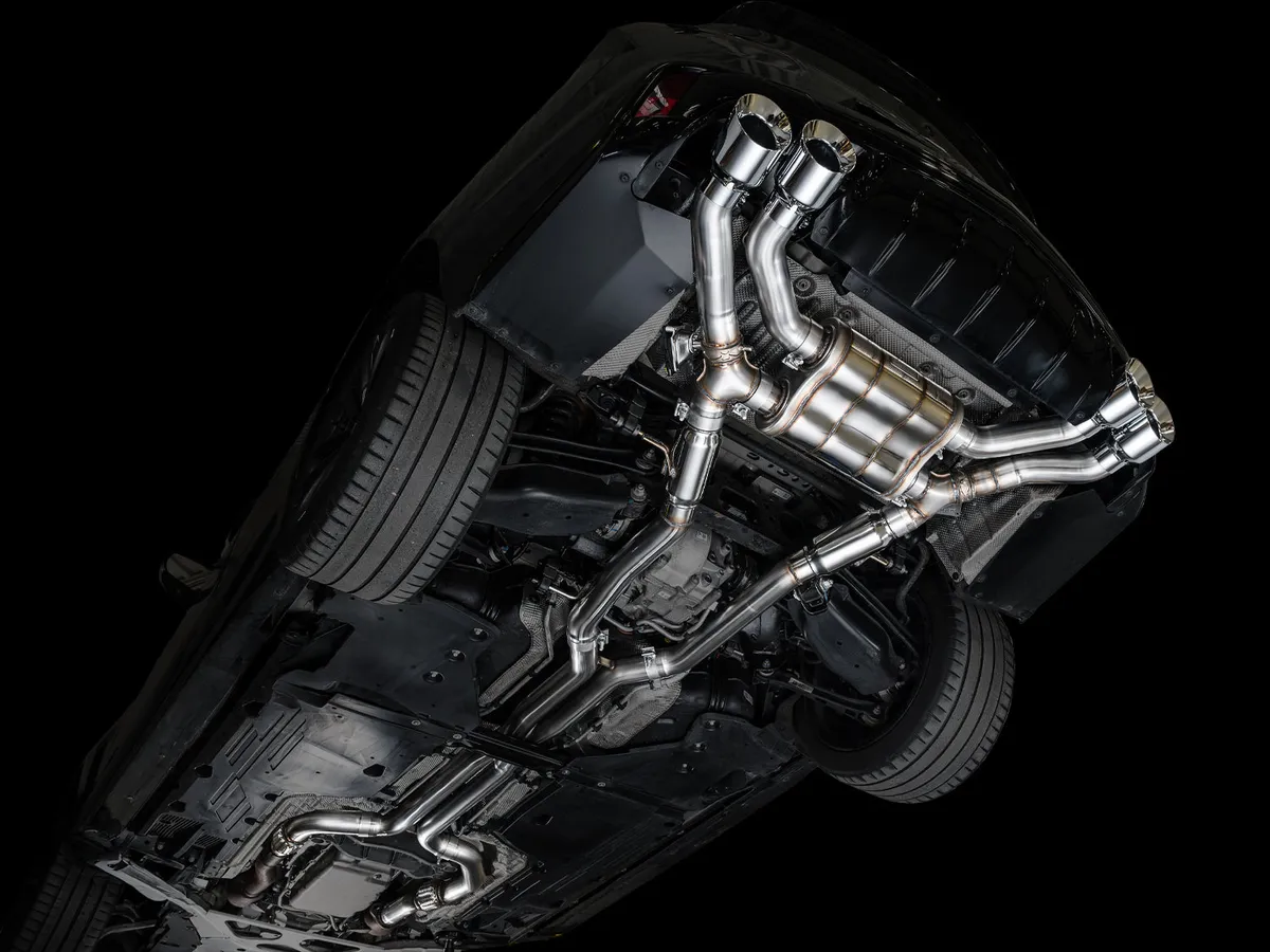 AWE SwitchPath Exhaust for Cadillac CT4-V Blackwing - Chrome Silver Tips - 3025-42436 product image