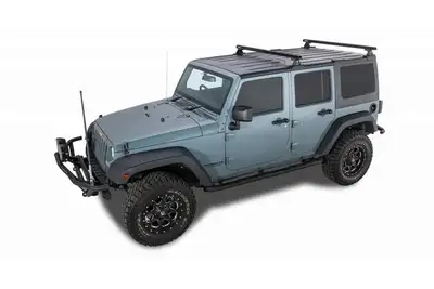 Rhino-Rack USA Rhino Rack HD RLT600 2-Bar Backbone Roof Rack - Black - JK 4Dr