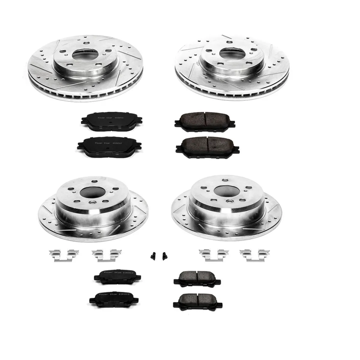 Z23 Evolution Sport Upgrade Kit: Drilled/Slotted Rotors; Carbon-Fiber Ceramic Pads W/Hardware product image