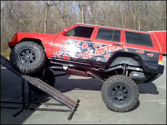 Clayton Off Road 3 Link Long Arm Lift Kit w/Rear Coil for Jeep Cherokee XJ product image